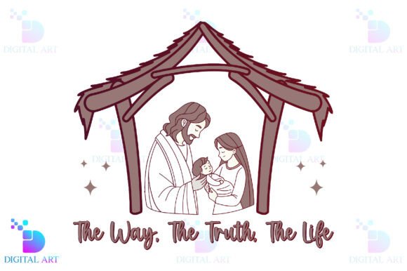 Christian PNG, the Way, the Truth – T-Shirt Designs