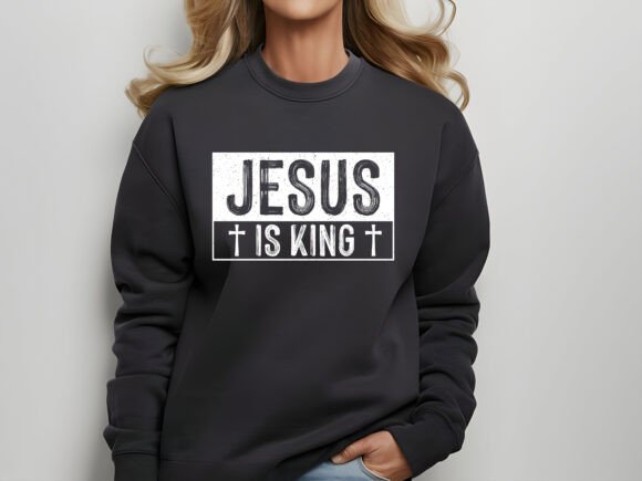 Christian T-shirt Design Jesus is King Freebies