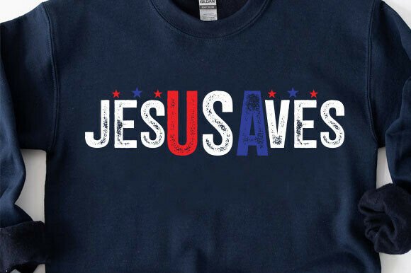 Comfort Colors® Jesus Saves USA T-Shirt and T-Shirt Designs