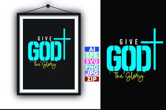 GIVE GOD the GLORY Christian T-shirt & Freebies