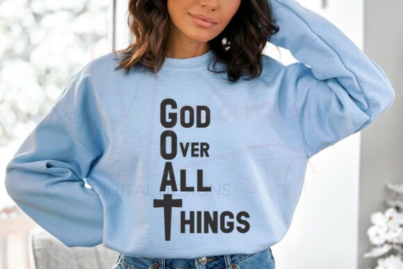 God over All Things SVG, Faith Christian T-Shirt Designs
