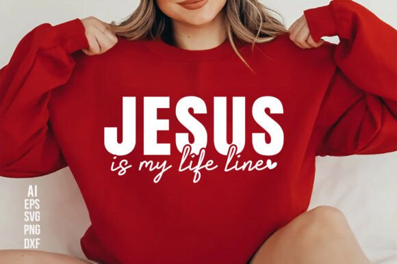 Jesus is My Life Line T-shirt T-Shirt Designs