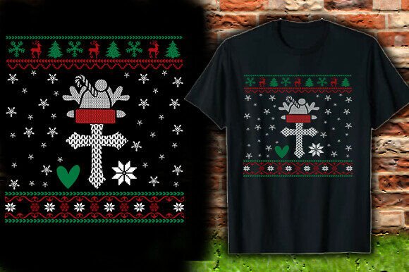 JESUS JUMPER VECTOR SHIRT DESIGN T-Shirt Designs