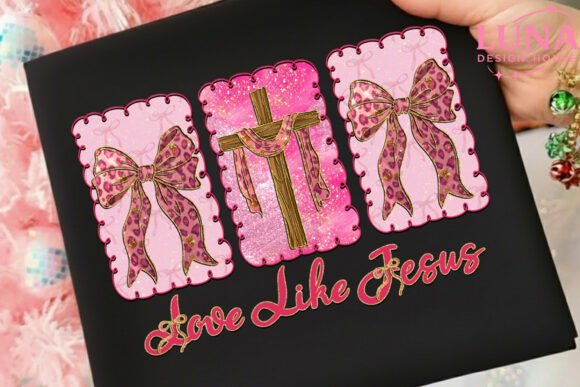 Love Like Jesus Png, Leopard Valentine T-Shirt Designs