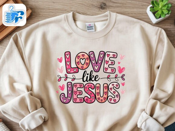 Love Like Jesus Valentine’s Day T-Shirt Designs