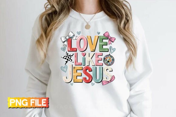 Love Like Jesus Vintage PNG T-Shirt Designs