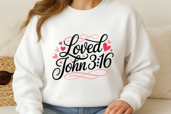 Loved John 3 16 PNG, Christian PNG Freebies