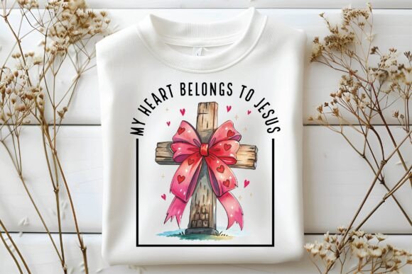 My Heart Belongs to Jesus Png T-Shirt Designs
